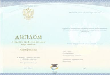 Диплом Финансово-экономического колледжа СпецБланк 2014-2020 годов